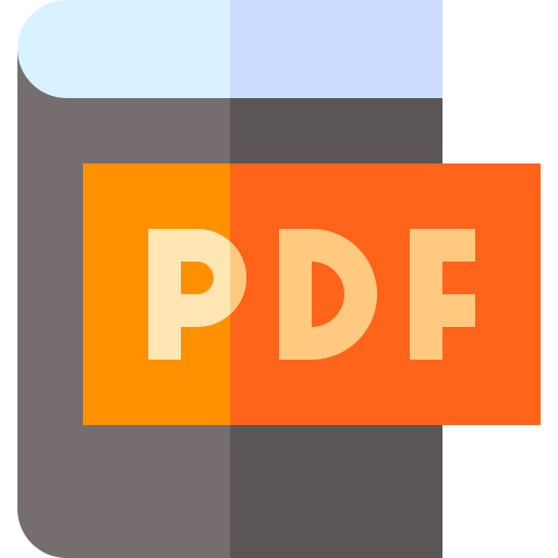 pdf bestand Basic Straight Flat icoon