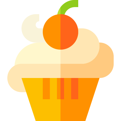 cupcake Basic Straight Flat icoon