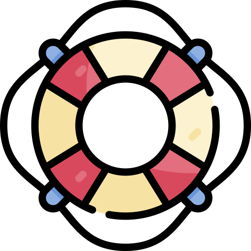 ratownik Kawaii Lineal color ikona