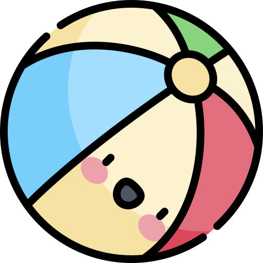 piłka plażowa Kawaii Lineal color ikona