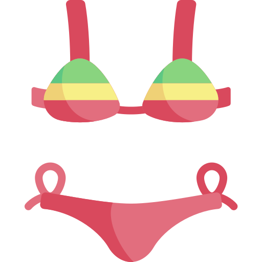 Bikini Kawaii Flat icono