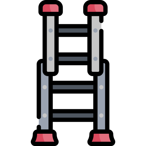 Ladder Kawaii Lineal color icon