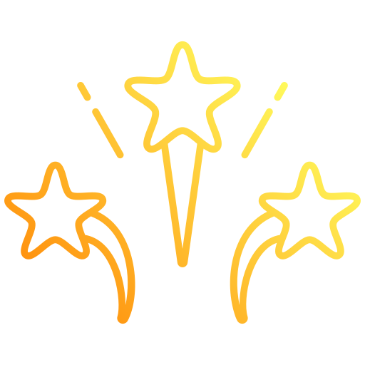fuegos artificiales Generic gradient outline icono