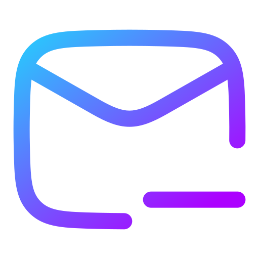 eliminar correo Generic gradient outline icono