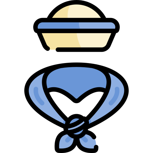 Sombrero Kawaii Lineal color icono
