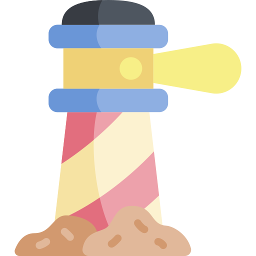 Lighthouse Kawaii Flat icon