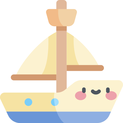 ヨット Kawaii Flat icon