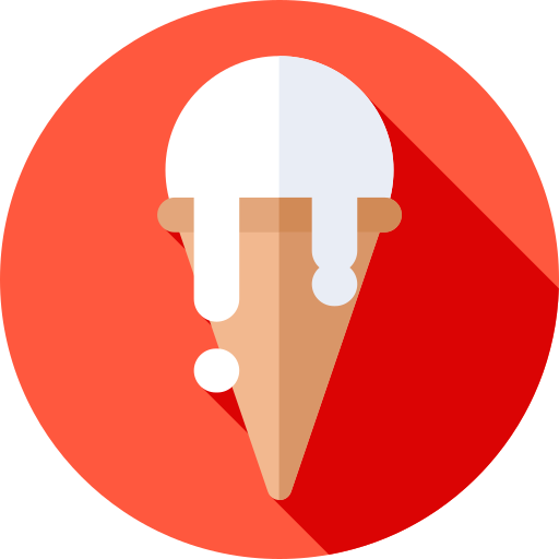 ijsje Flat Circular Flat icoon