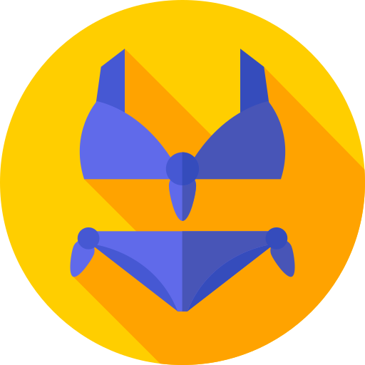 Bikini Flat Circular Flat icon