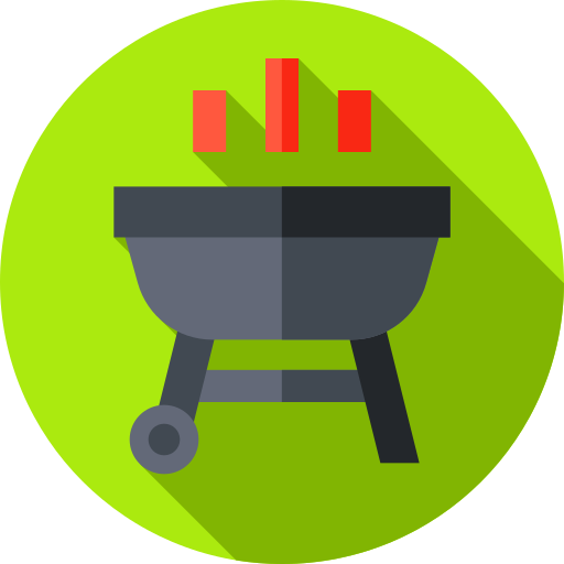 grill Flat Circular Flat icon