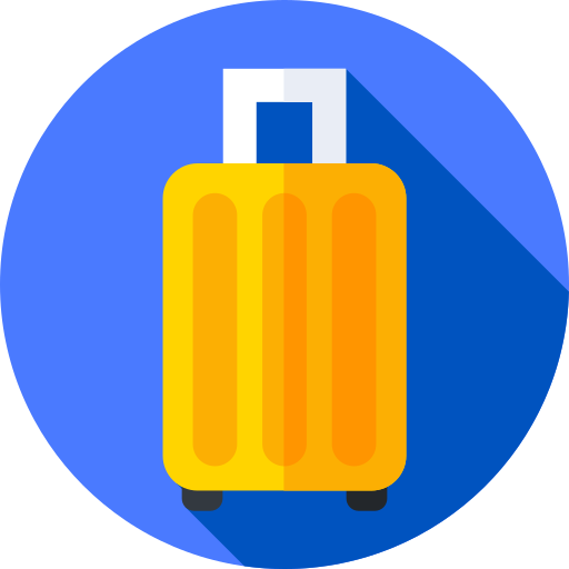 Luggage Flat Circular Flat icon