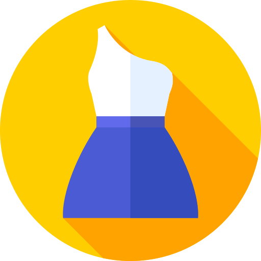 kleid Flat Circular Flat icon