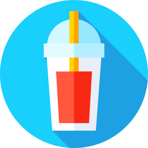 Cold drink Flat Circular Flat icon