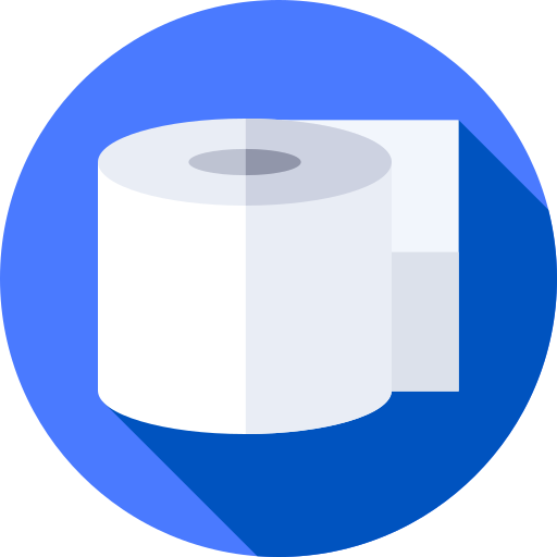 toiletpapier Flat Circular Flat icoon