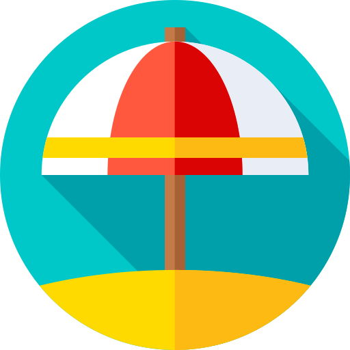 parasol Flat Circular Flat icoon