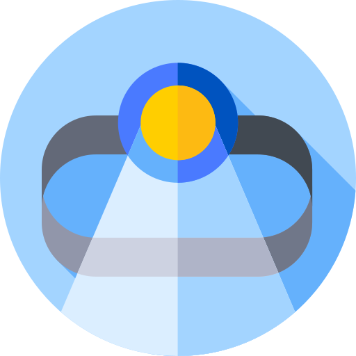 Head light Flat Circular Flat icon