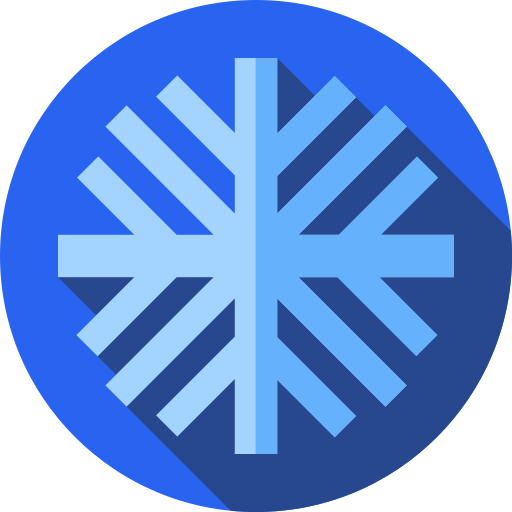 Copo de nieve Flat Circular Flat icono
