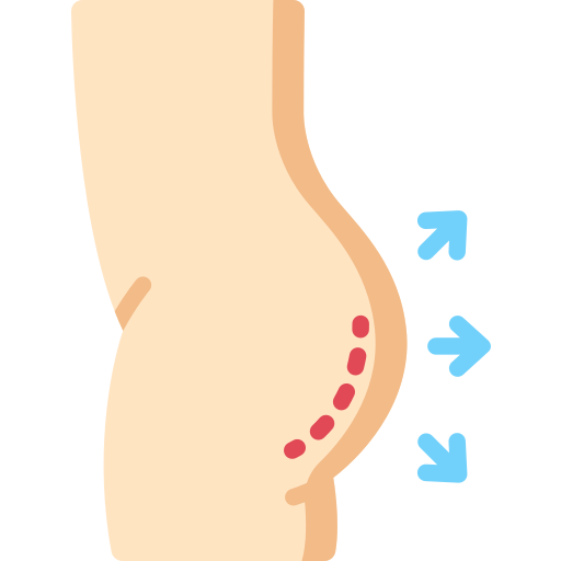Gluteus Special Flat icon