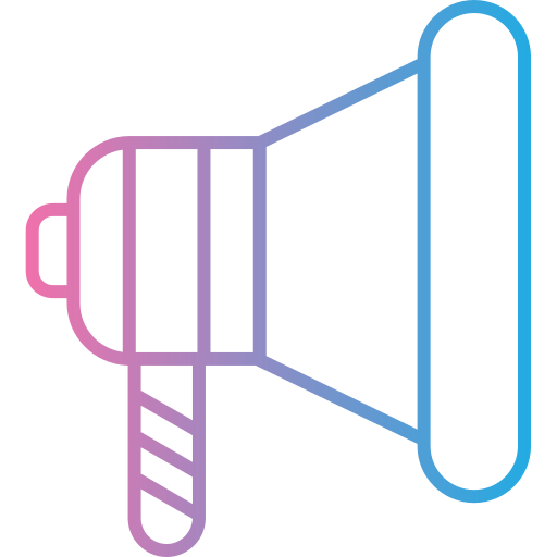 megáfono Generic gradient outline icono