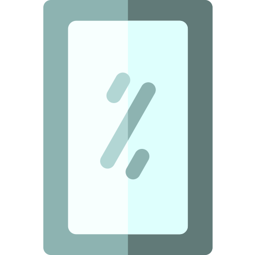 ganzkörperspiegel Basic Rounded Flat icon