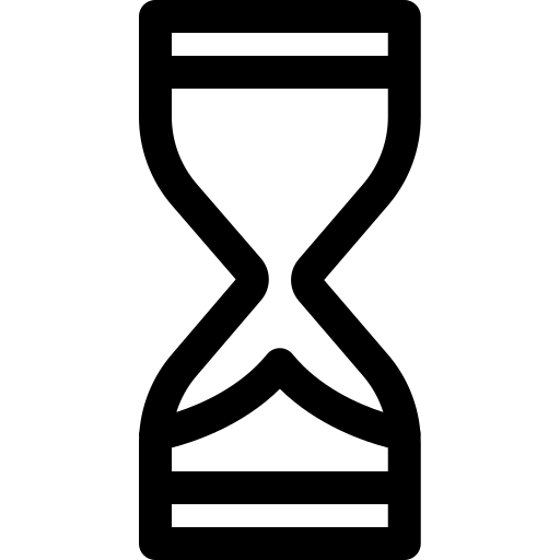 Ampulheta Basic Rounded Lineal Ícone