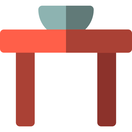 tavolo da pranzo Basic Rounded Flat icona