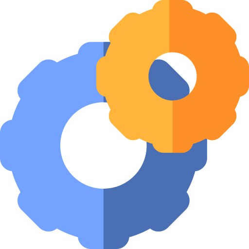 Cogwheel Basic Rounded Flat icon