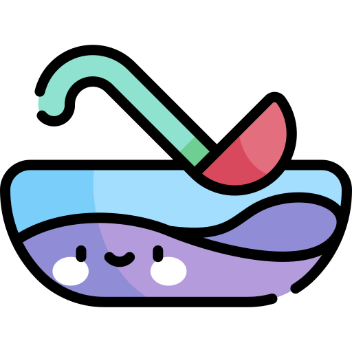 Punch bowl Kawaii Lineal color icon
