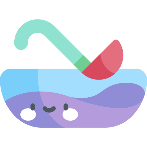 Punch bowl Kawaii Flat icon