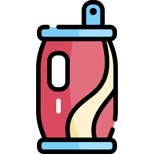 lattina di soda Kawaii Lineal color icona