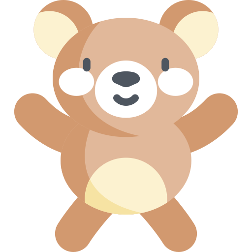 teddybär Kawaii Flat icon