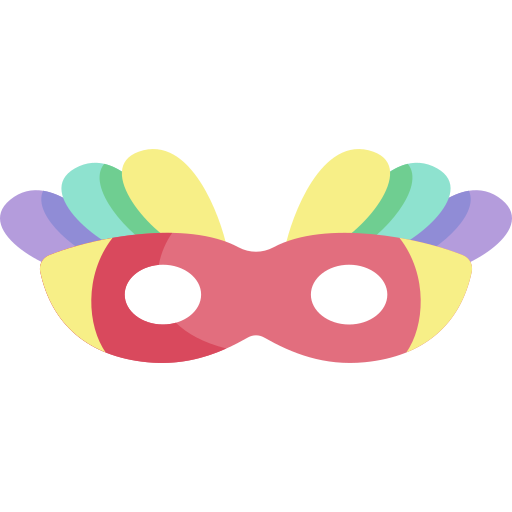 Eye mask Kawaii Flat icon