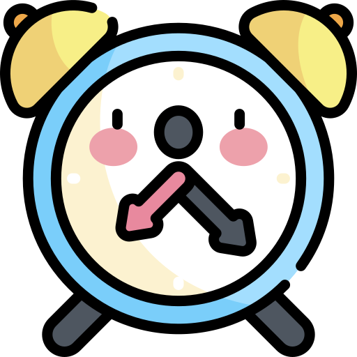 Alarm clock Kawaii Lineal color icon