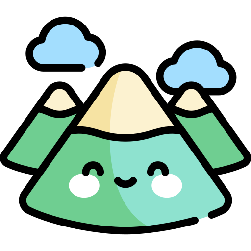 berge Kawaii Lineal color icon