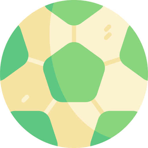 palla da calcio Kawaii Flat icona