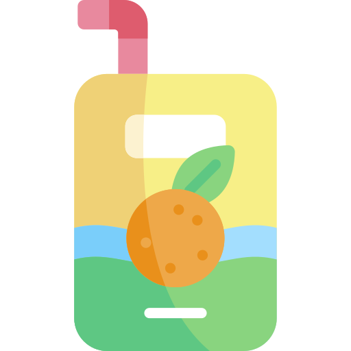 Juice box Kawaii Flat icon