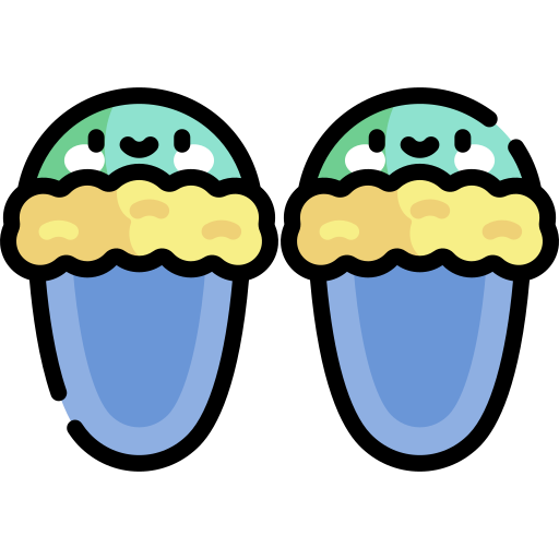 Slippers Kawaii Lineal color icon