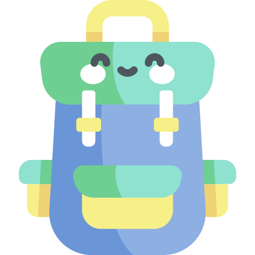 Backpack Kawaii Flat icon