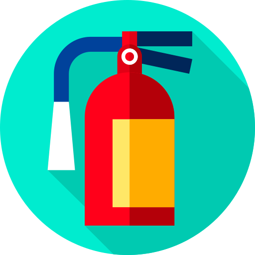 Extintor de incendios Flat Circular Flat icono