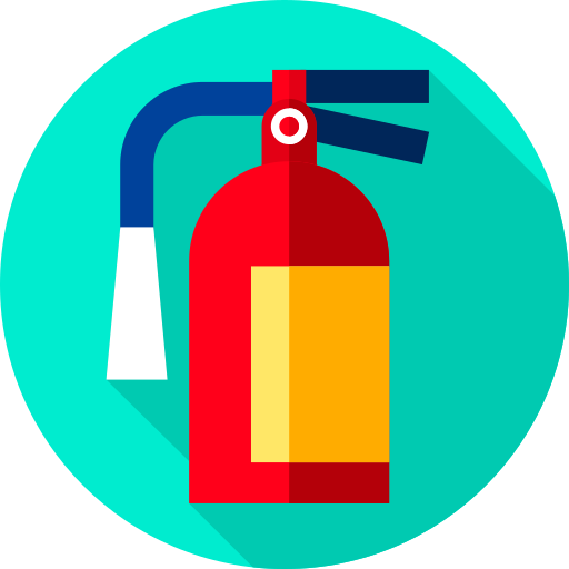 Fire extinguisher Flat Circular Flat icon