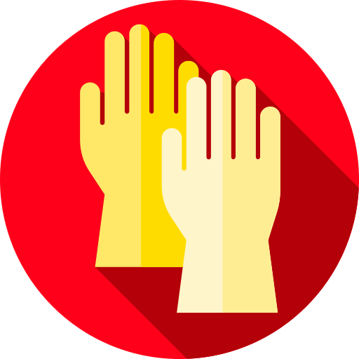 handschuhe Flat Circular Flat icon