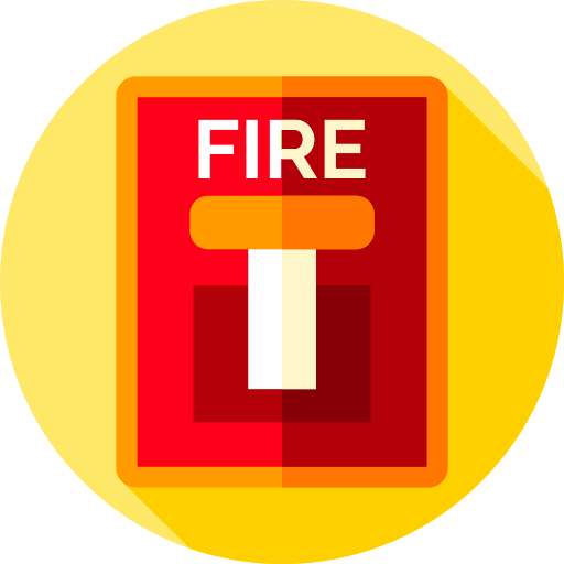 Alarma de incendios Flat Circular Flat icono