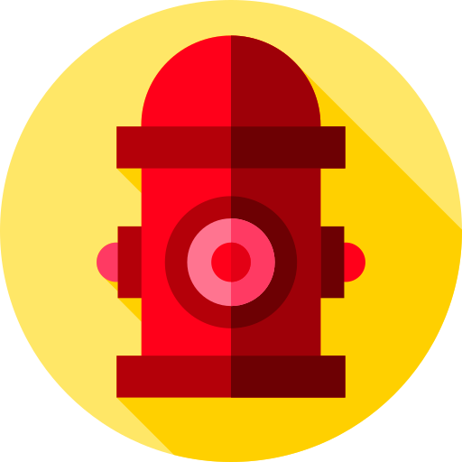Hydrant Flat Circular Flat icon