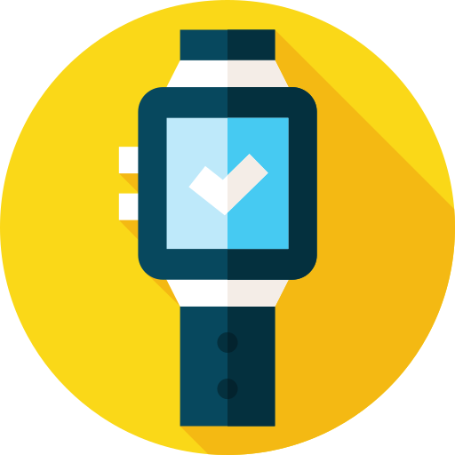 smartwatch Flat Circular Flat icon