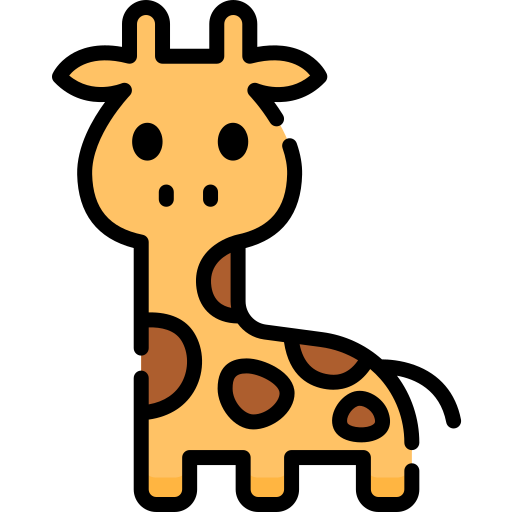 giraffe Special Lineal color icon