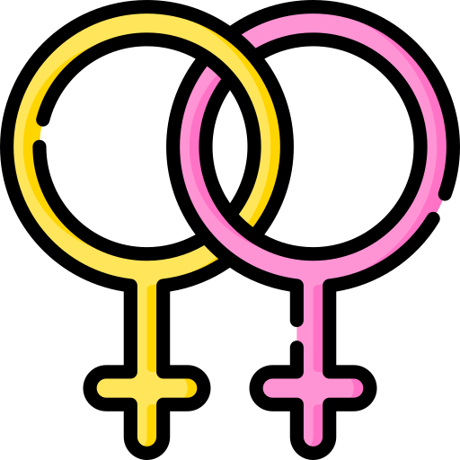 Lésbica Special Lineal color Ícone