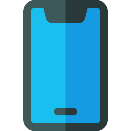 smartphone Basic Rounded Flat icona