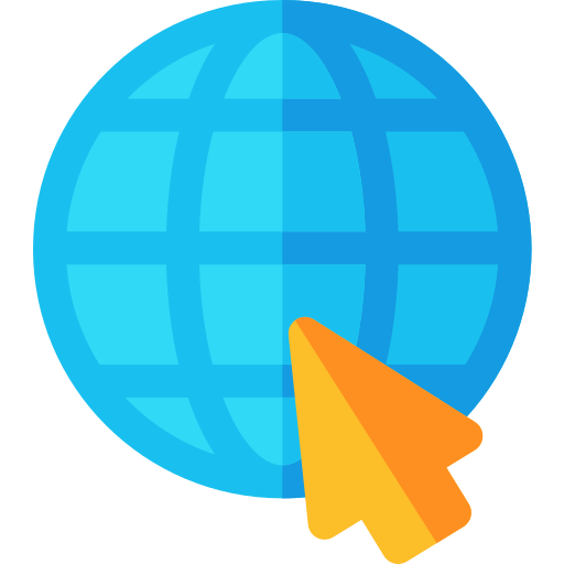 Internet Basic Rounded Flat icono