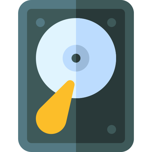 Hard drive Basic Rounded Flat icon