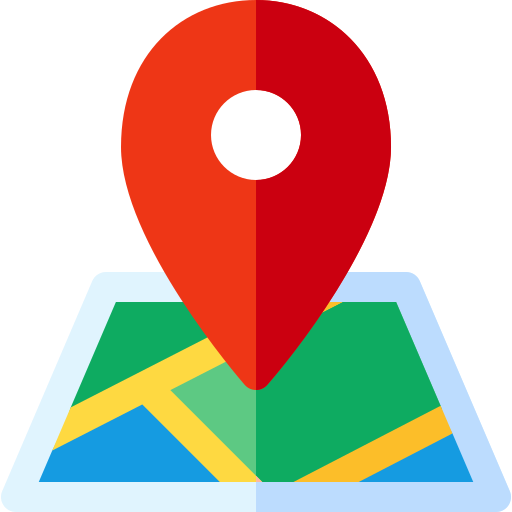 Mapa Basic Rounded Flat Ícone